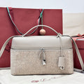 LP Extra Pouch L27 Cream Cashmere Calfskin 282244