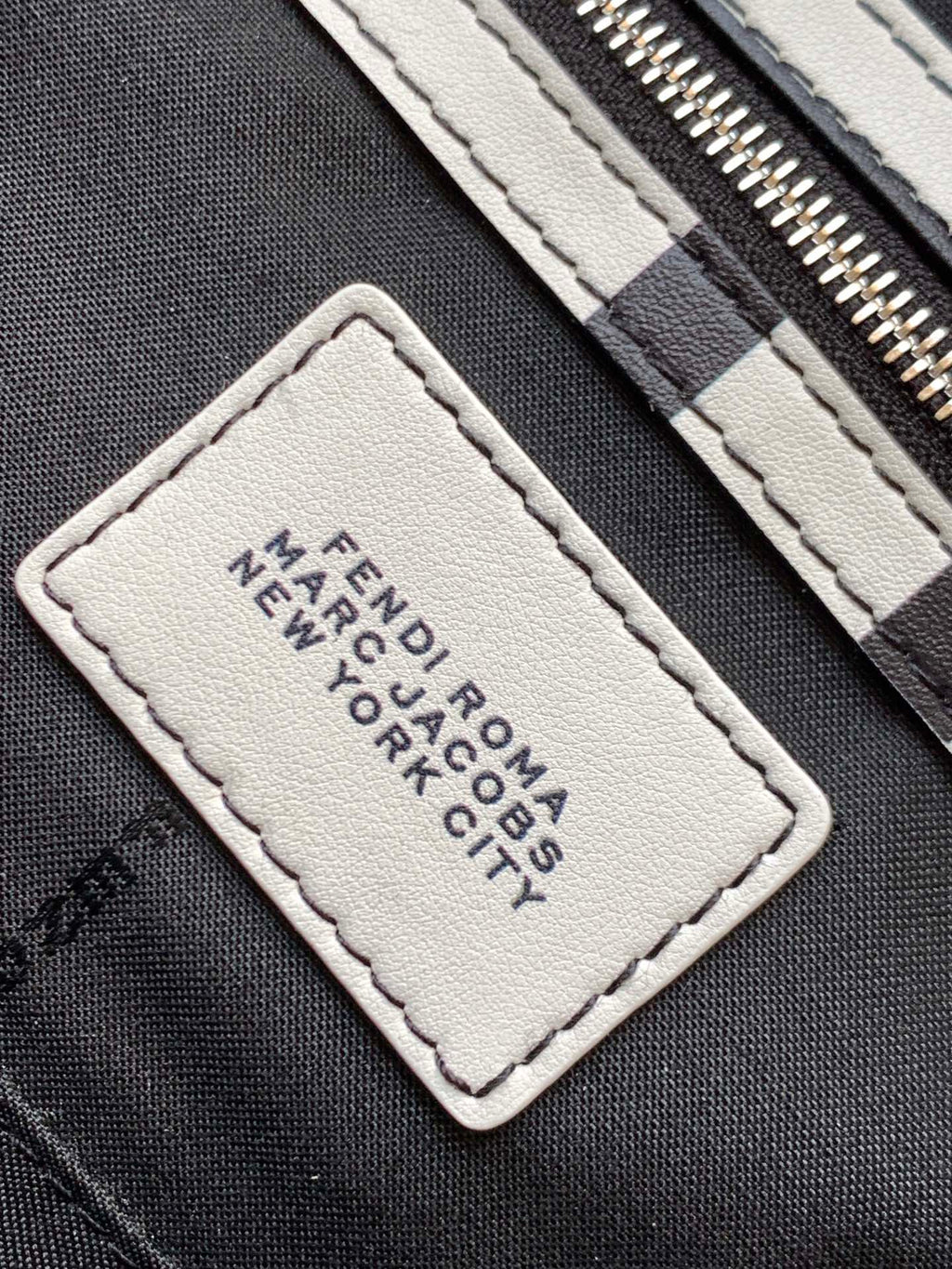 Fend Roma & Marc Jacobs 27 Bag Black White Leather Shw