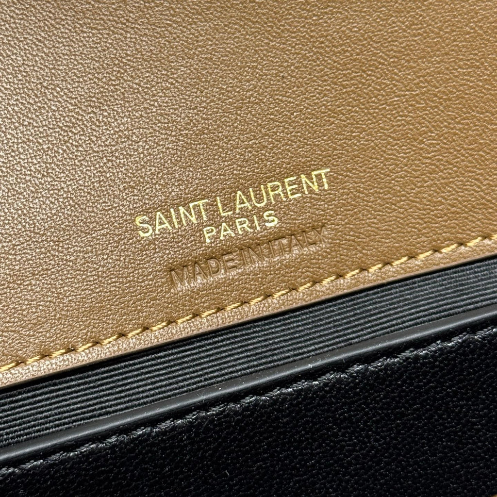 YSL Loulou Mini Bag 20cm Brown Coffee Suede 285679