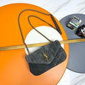 YSL Loulou Mini Bag 20cm Grey Suede 285675