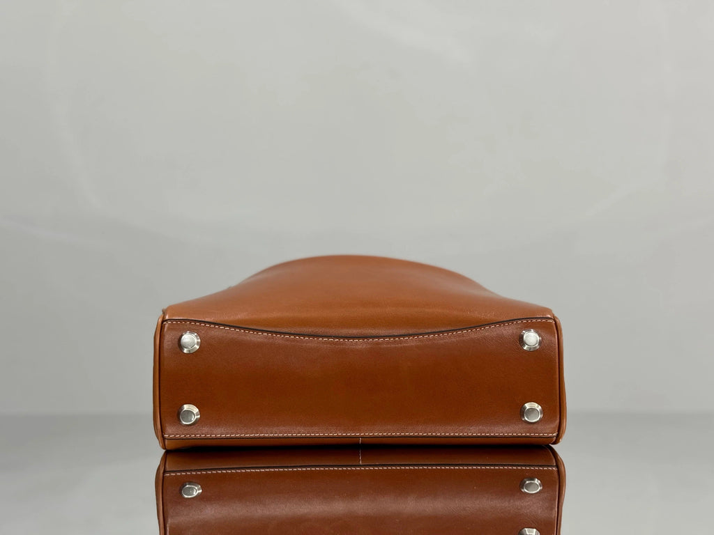 Balenciaga Small Bag 29 Camel Brown Cowhide Silver Hardware