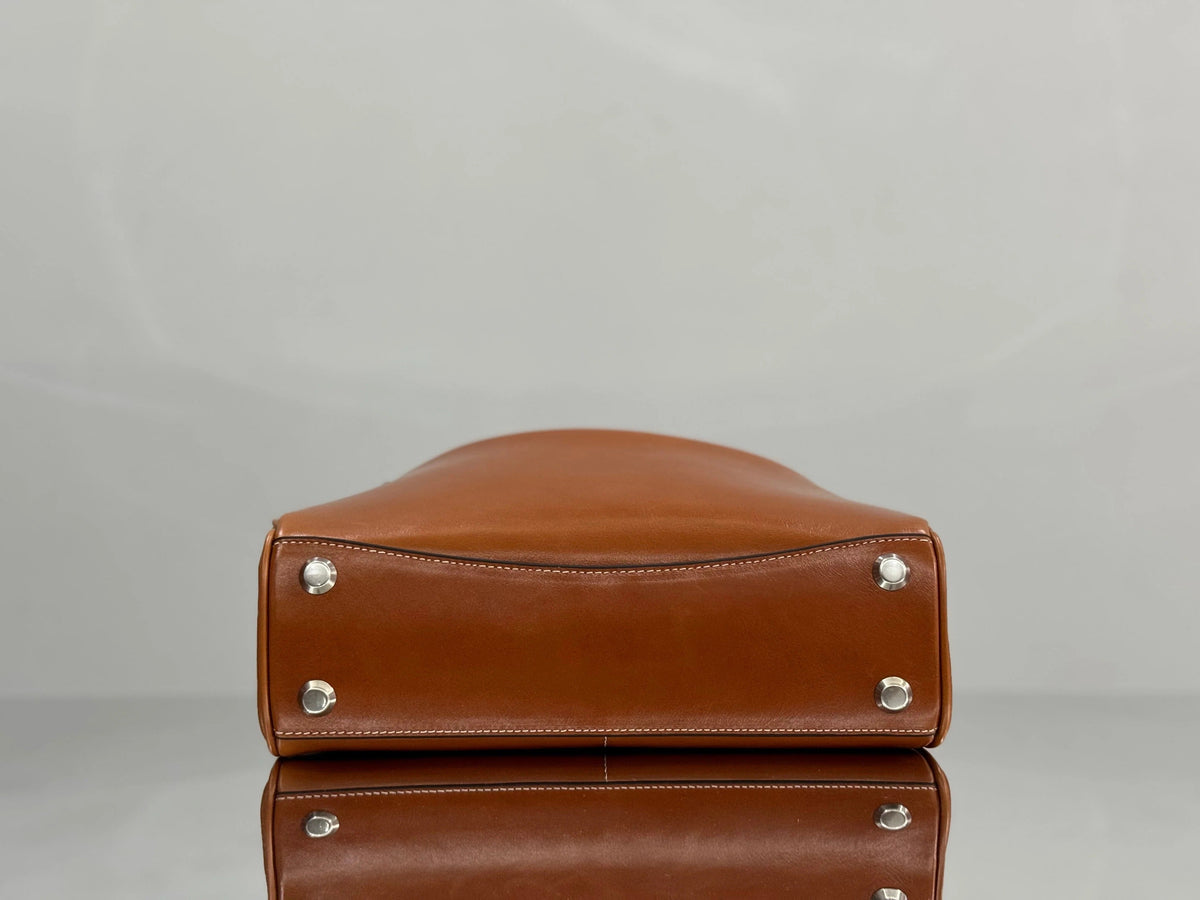 Balenciaga Small Bag 29 Camel Brown Cowhide Silver Hardware