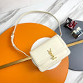 YSL Solferino Small Satchel Bag White Calfskin 285573