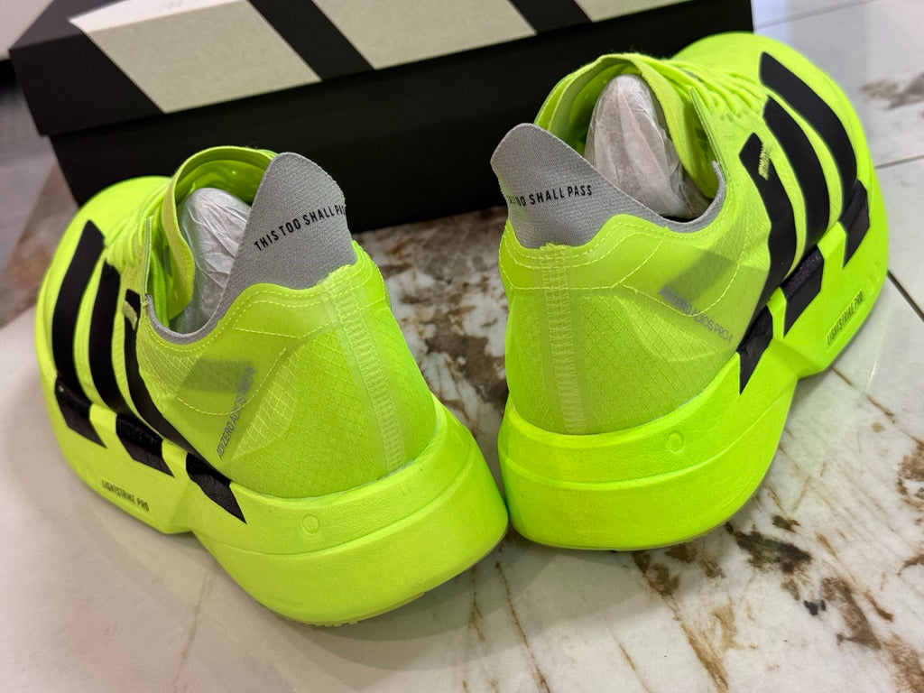 adidas Adizero Adios Pro 4 Running Shoes - Solar Yellow / Core Black