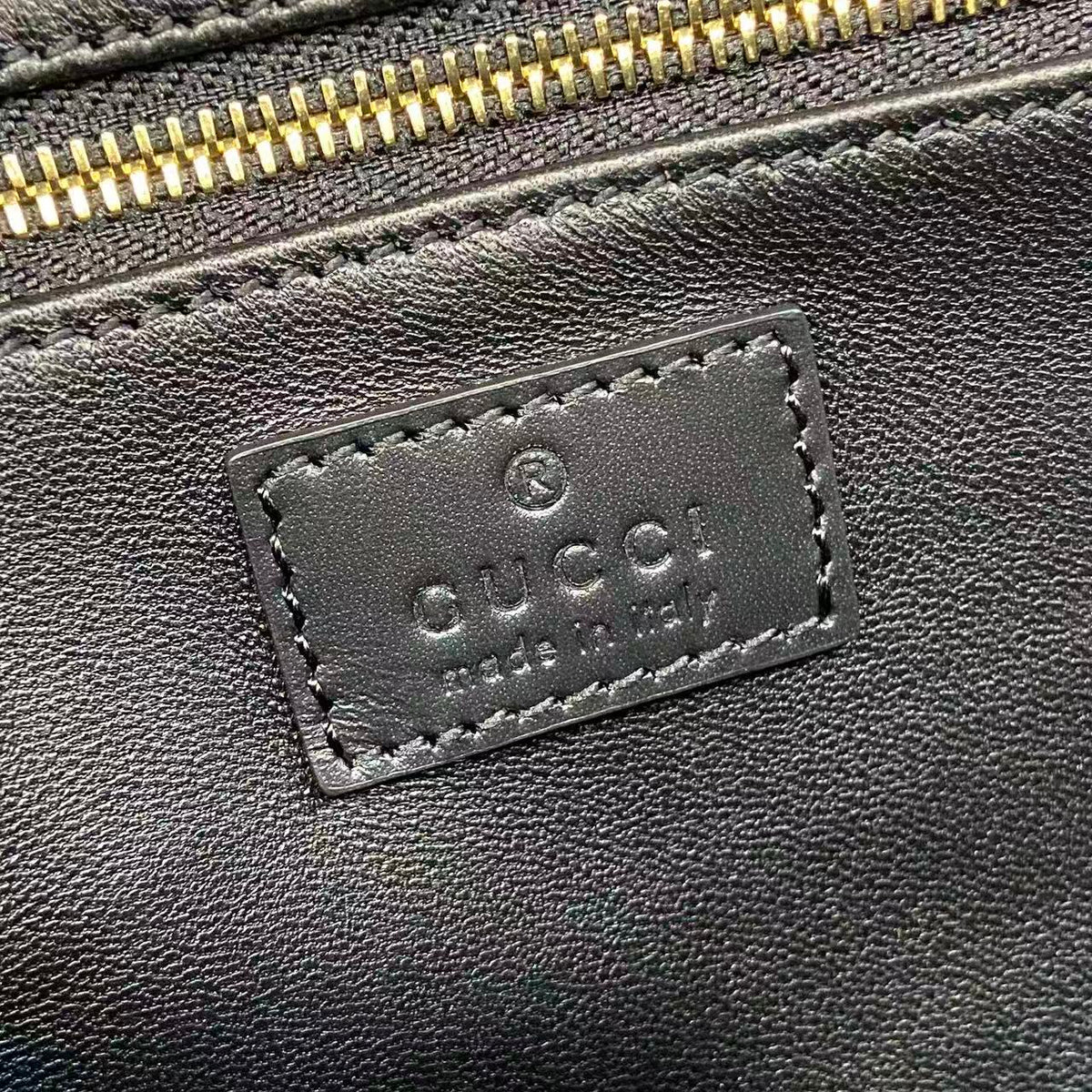 Gucci 25 Siena Bag 22.5cm  Black Gold Leather 292363