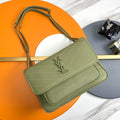 Niki Baby Shoulder Bag 28cm Green Sheepskin