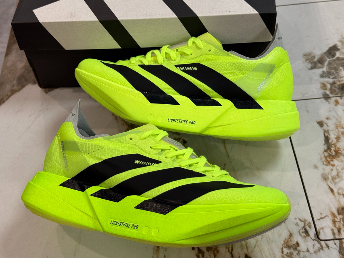 adidas Adizero Adios Pro 4 Running Shoes - Solar Yellow / Core Black