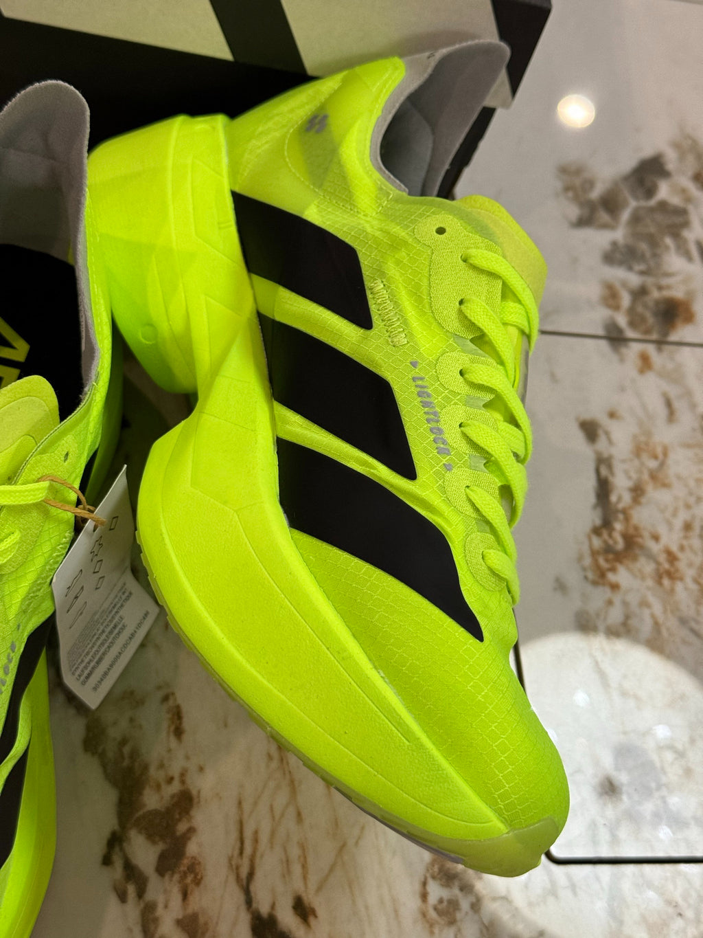 adidas Adizero Adios Pro 4 Running Shoes - Solar Yellow / Core Black