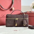 LP Extra Pouch L23 Coffee Ripple Leather 282149