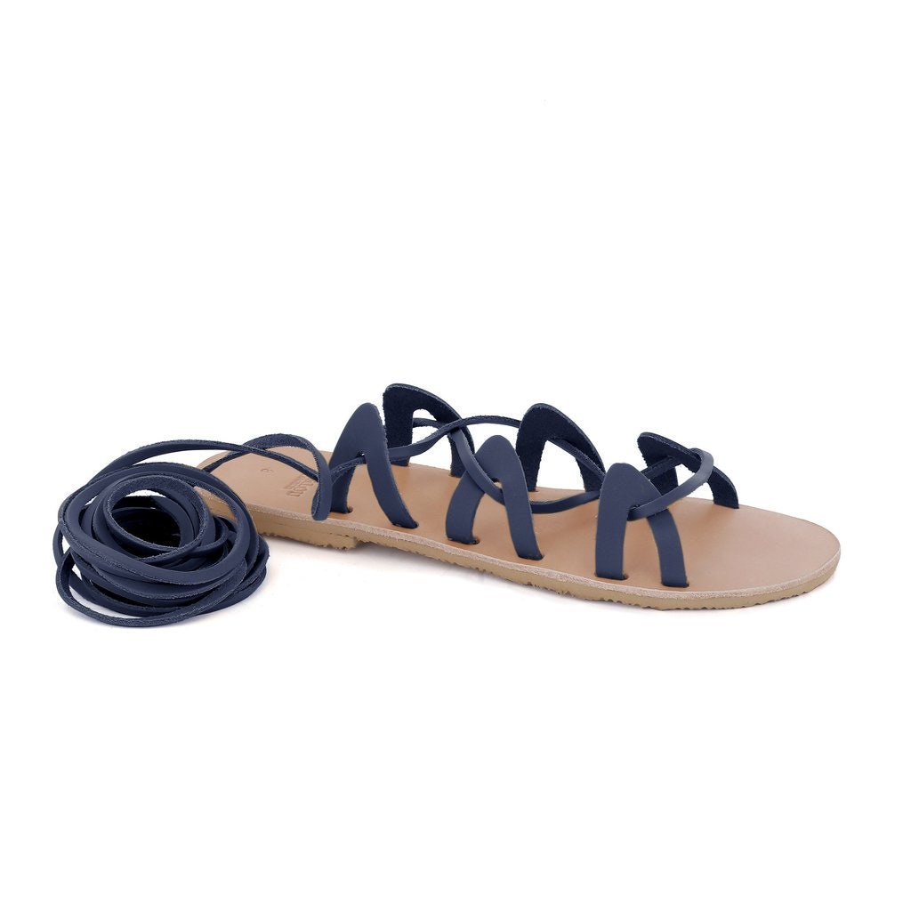 MAC&LOU “Andromeda” Greek Leather Gladiator Sandals, Handmade with Vibram® Sole