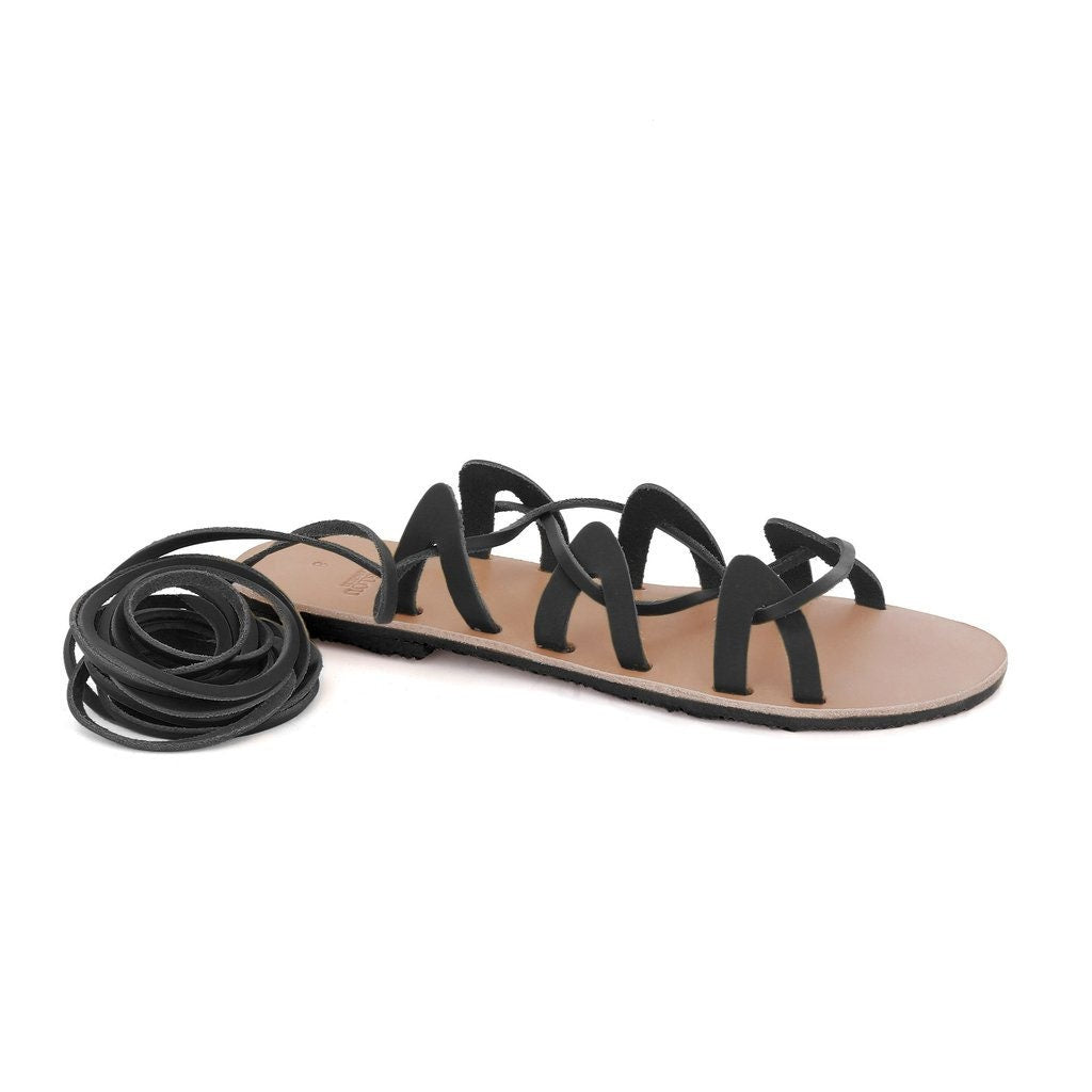 MAC&LOU “Andromeda” Greek Leather Gladiator Sandals, Handmade with Vibram® Sole