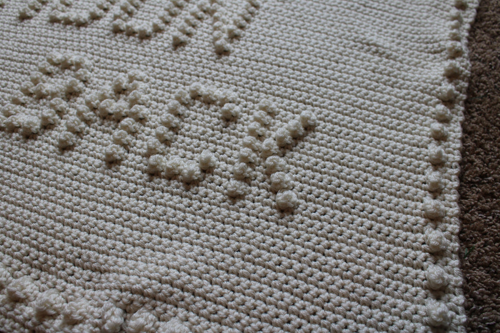 Crochet Baby Blanket: "I Love You to The Moon" Afghan