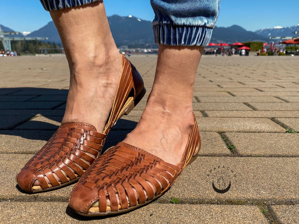 Handmade Leather Huarache Sandals: Boho Summer Shoes