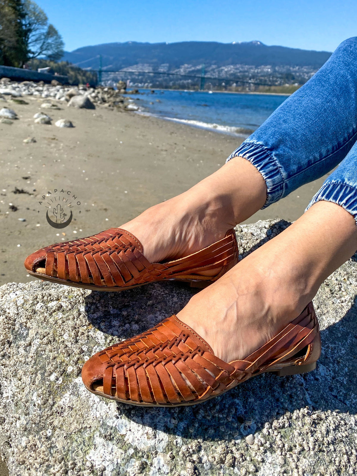 Handmade Leather Huarache Sandals: Boho Summer Shoes