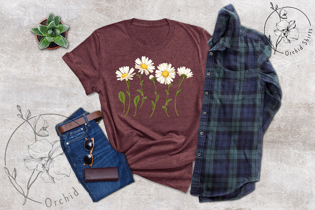 Daisy Flower Shirt, Country Life Shirt, Cute Spring Shirts For Women, Gift For Women, Floral Shirts, Gift For Her, Gifts For Mom, Summer Tee