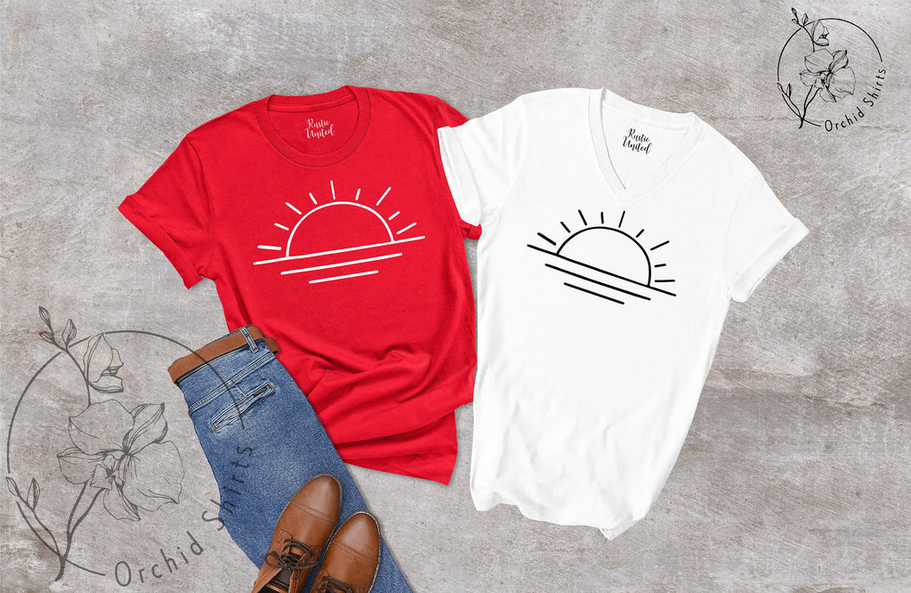 Sun T-shirt For Women, Sunshine Tee Shirt, Summer Shirt For Lady, Beach Shirts, Summer Positive Vibes Shirt, Gift For Her, Shirts For Women