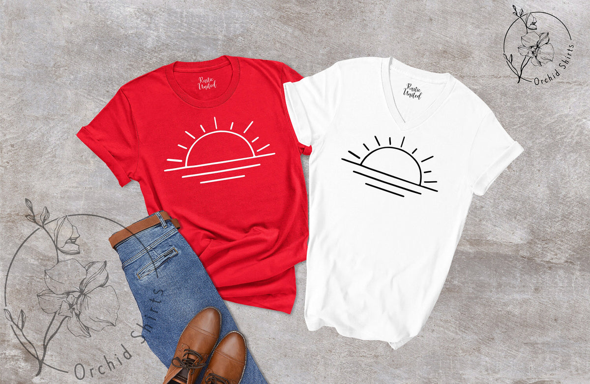 Sun T-shirt For Women, Sunshine Tee Shirt, Summer Shirt For Lady, Beach Shirts, Summer Positive Vibes Shirt, Gift For Her, Shirts For Women