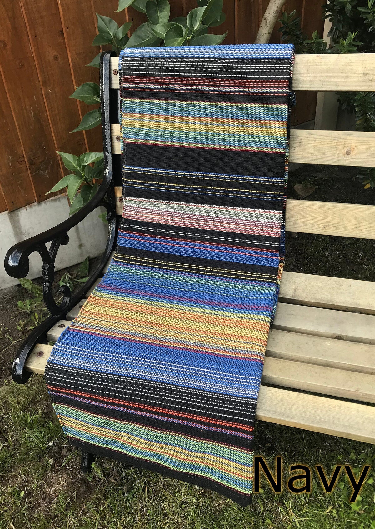 Recycled Cotton Throw Blanket | Durable Sofa Slip Cover |  Boho Bedspread Hand Woven | Sustainable Modern Traditional Home Decor