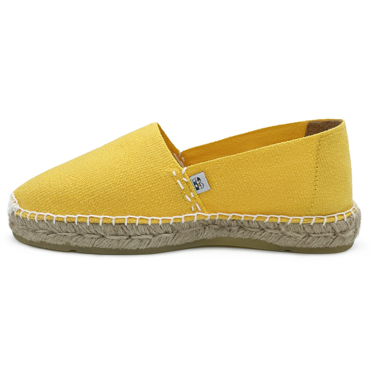 Women's Classic Yellow Flat Espadrilles, Made in France, Women's Footwear