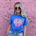 Scalloped Monogram Tees || Cute Monogrammed Shirts For Women || Mother's Day Gift || Personalized Shirts || Monogrammed Shirts || 10 Colors