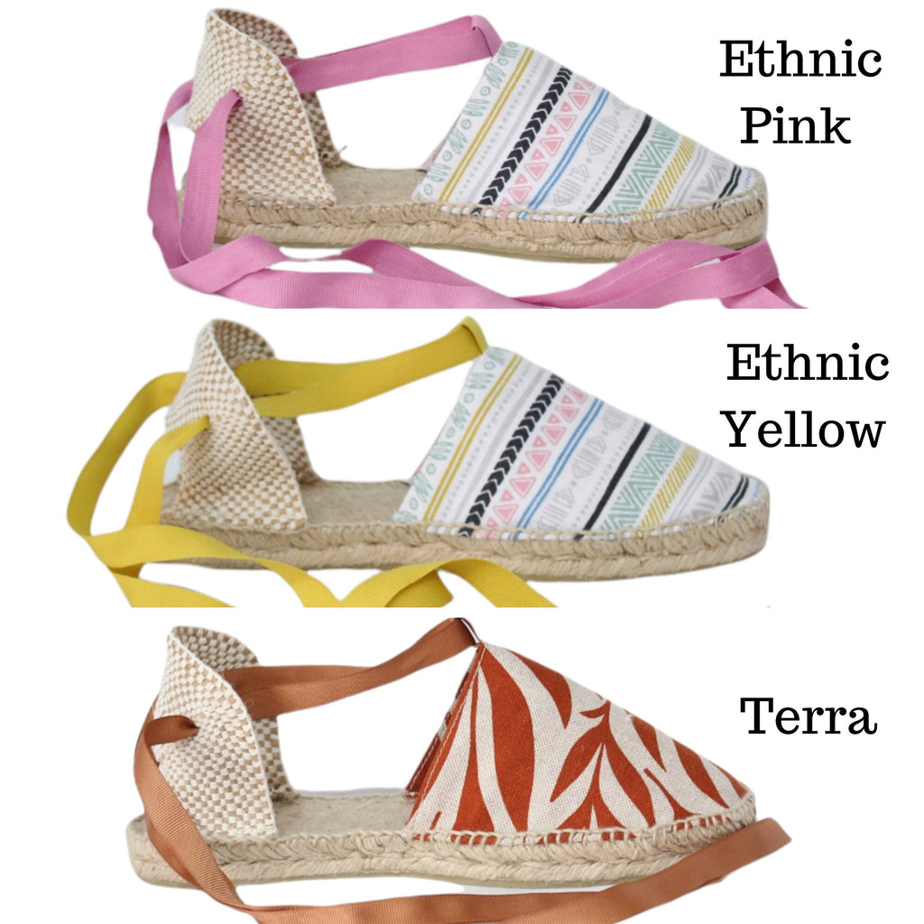 Women's flat Valencian espadrilles - Plus sizes available - Sustainable sandals