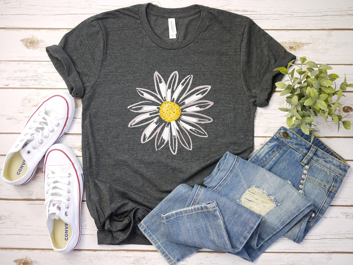 Daisy T-shirt: Wildflower Floral Shirt, Boho Summer Tee