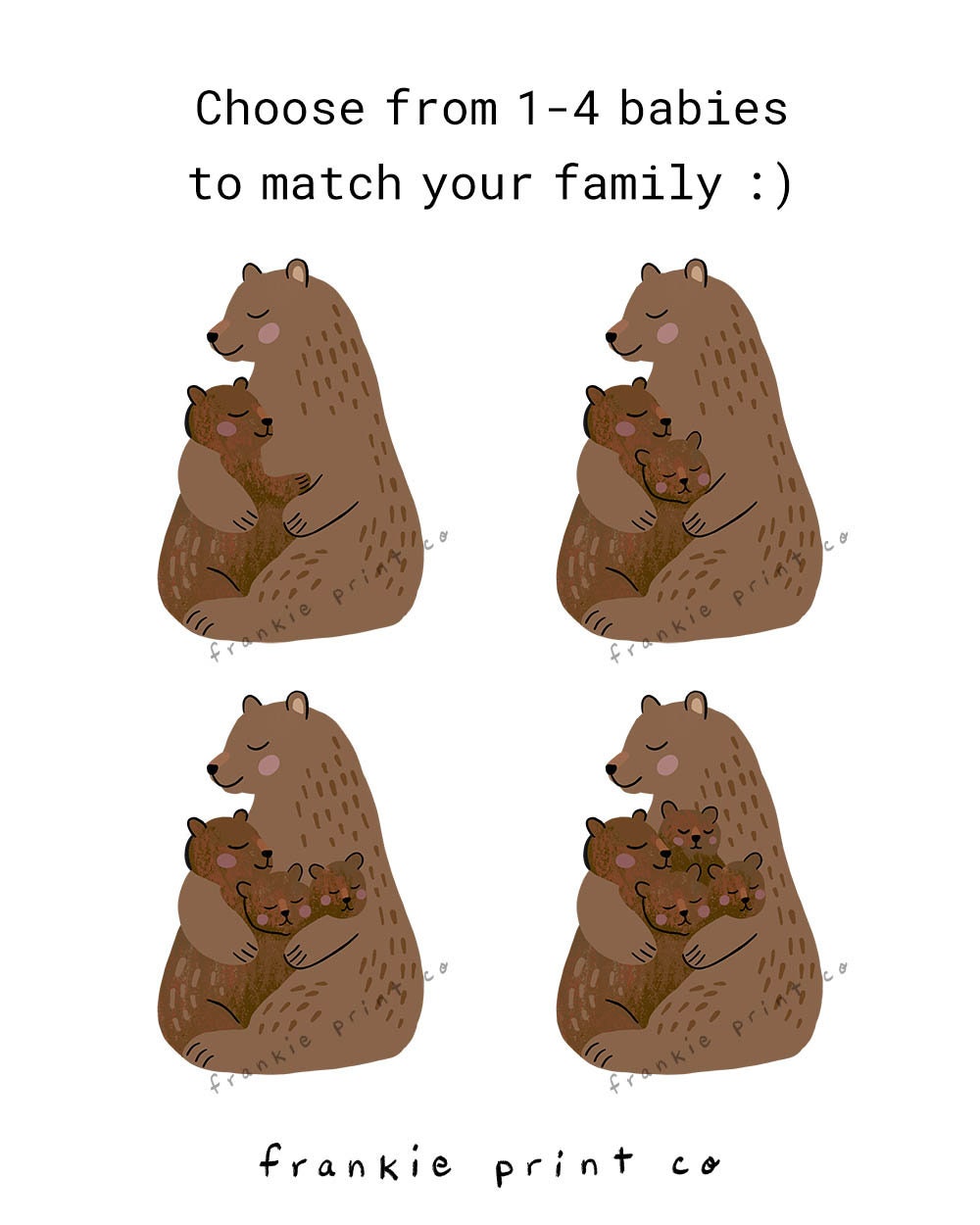 Mama Bear Gift Blanket: Mothers Day Present from Kids, Woven Throw for Mom, Unique Personalized Customized