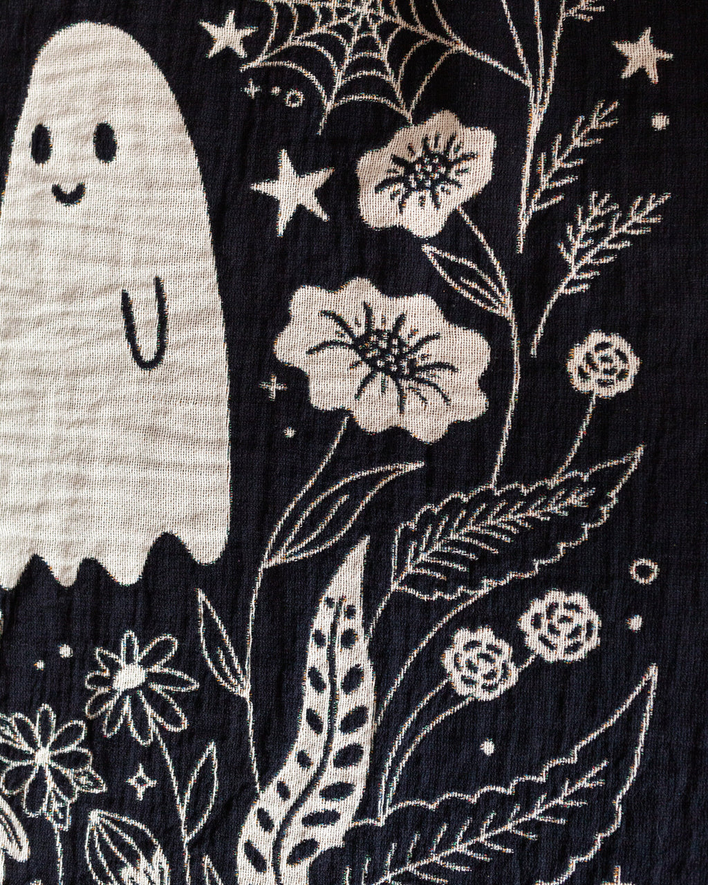 Til Death Blanket: Ghosts Woven Throw, Unique Spooky Couple Gift, Funny Wedding Anniversary Valentines Present, Halloween Goth Kawaii Cute