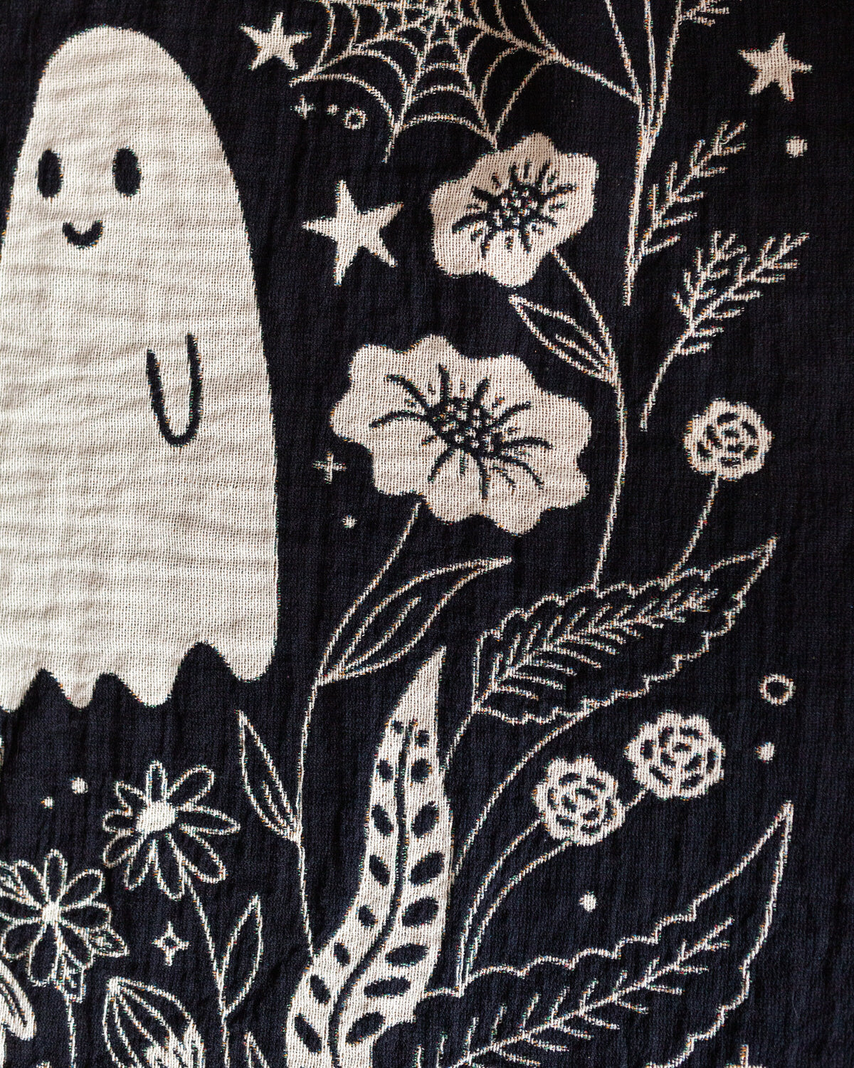 Til Death Blanket: Ghosts Woven Throw, Unique Spooky Couple Gift, Funny Wedding Anniversary Valentines Present, Halloween Goth Kawaii Cute