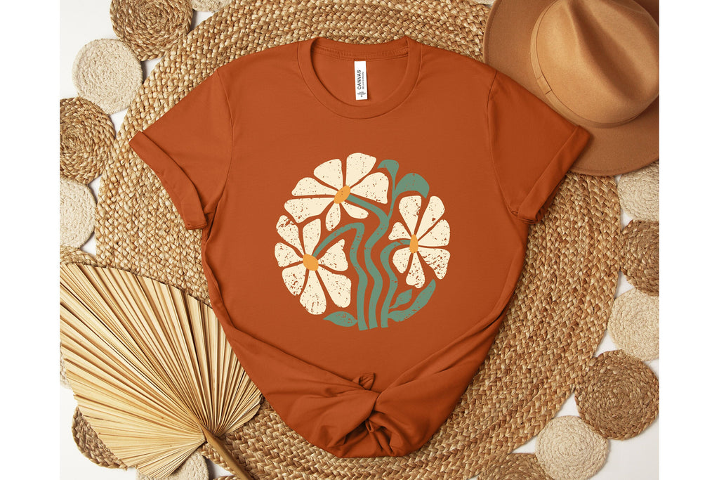 Daisy Shirt, Wildflower Tshirt, Boho Flowers Shirt, Women Floral Shirt, Summer Shirt, Gift for Mom, Botanical Tee Shirt, Daisies Shirt