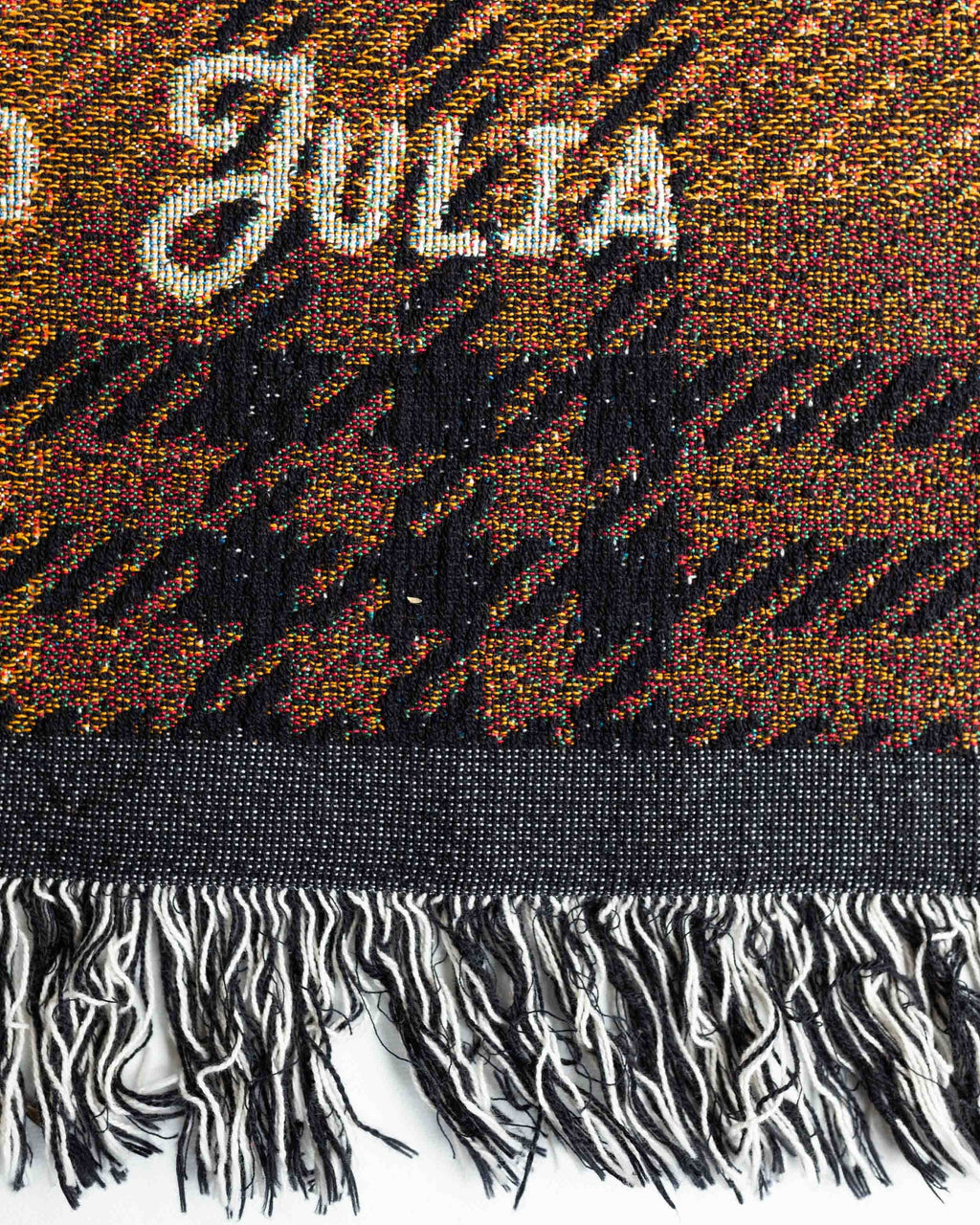 Gift for Dad Blanket: Fathers Day Present from Kids, Papa Bear Woven Throw, Unique Thoughtful Meaningful Birthday, Personalized Custom Idea