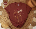 Fall Wildflower Shirt Gift for Her, Womens Fall Shirt, Fall Watercolor Wildflower T Shirt, Watercolor Flowers TShirt, Autumn Wildflowers Tee