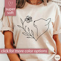 Cat Shirt for Women, Cat Lover T-Shirt for Cat Mom Gift, Cat Lover Gift for Her, Cat Gift for Cat Mom Tshirt Cute Floral Cat Gift for Women