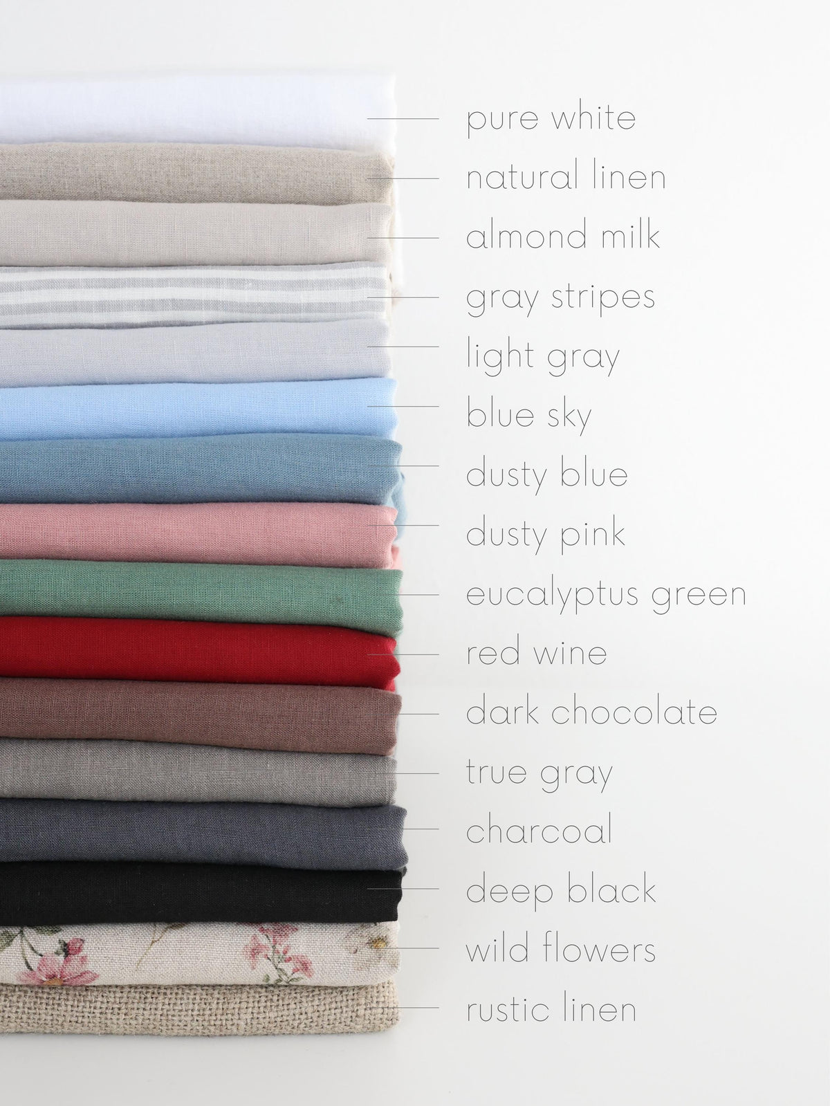Dusty blue LINEN BLANKET | custom size