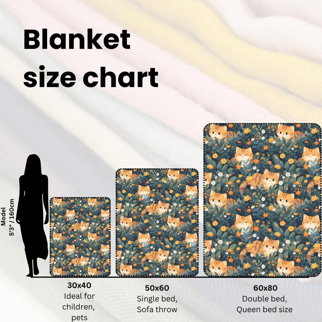 Cozy Cat Blanket, Fleece Sherpa or Soft Velveteen Plush Blanket, Warm Fleece Throw, Home Decor, Warm and Cozy Throw, Cute Cat Throw Blanket