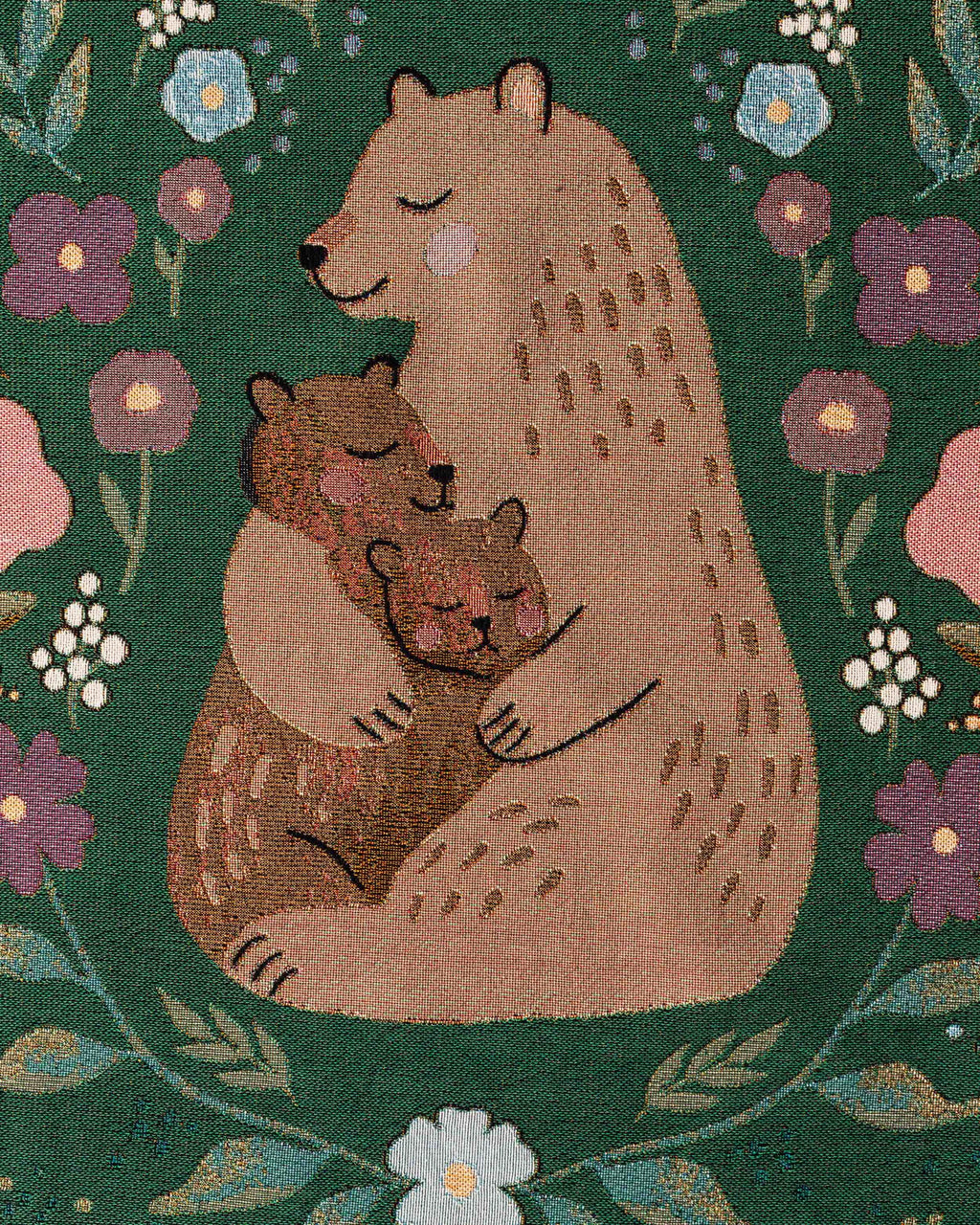Mama Bear Gift Blanket: Mothers Day Present from Kids, Woven Throw for Mom, Unique Personalized Customized