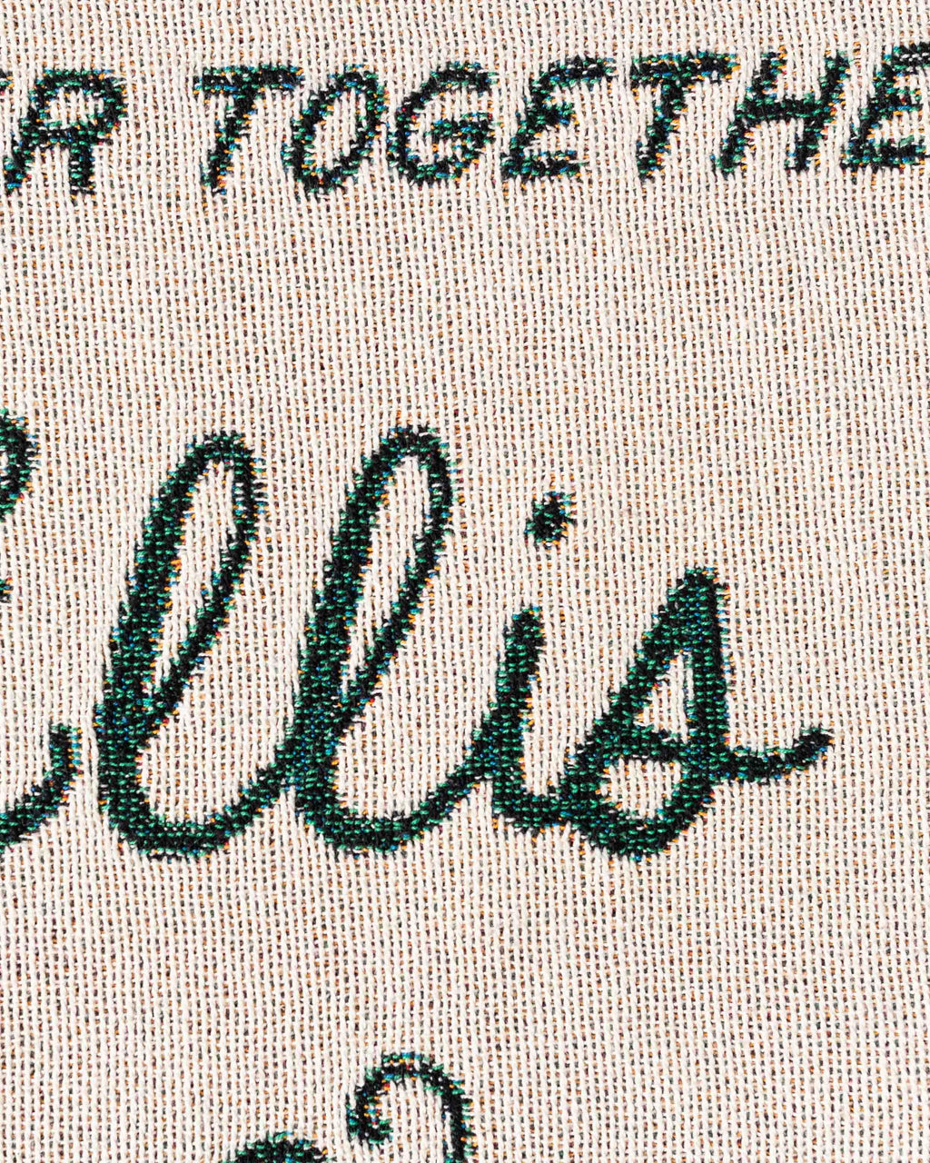 Anniversary Gift Blanket: Couples Names Wedding Present, Cotton Woven Throw, Unique Personalized, Housewarming Valentines, Nature Plants