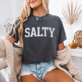 Vintage Salty Shirt Salty T-Shirt Retro Summer T Shirt Graphic Tees For Women Summer Tee Trendy Oversized Beach Shirt Vacation Tshirt Ocean