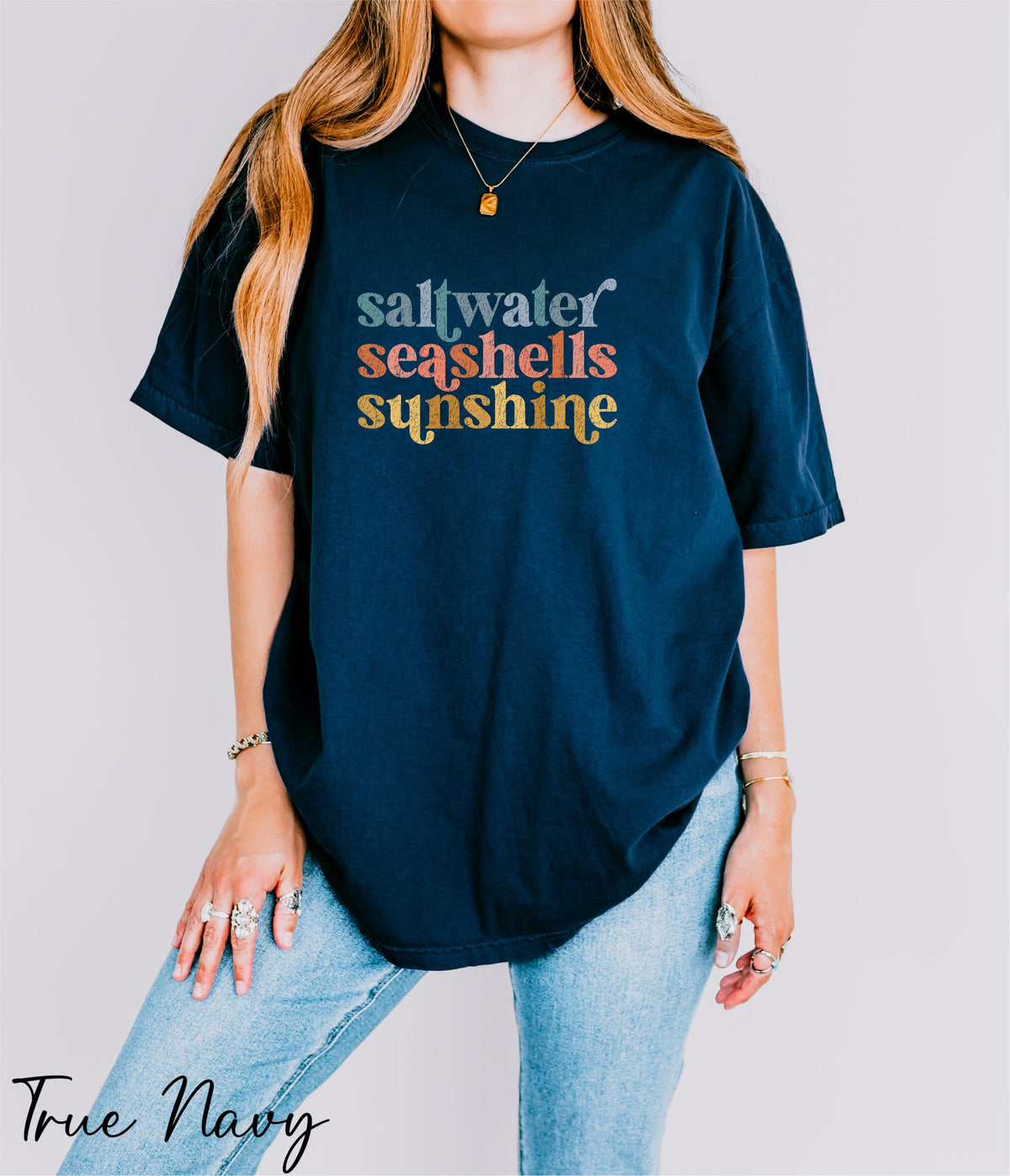 Comfort Colors® Saltwater Seashells Sunshine Shirt, Beach Vibes Shirt, Summer Shirt, Vacation Mode Shirt, Holiday Shirt,  Summer Vibes Shirt