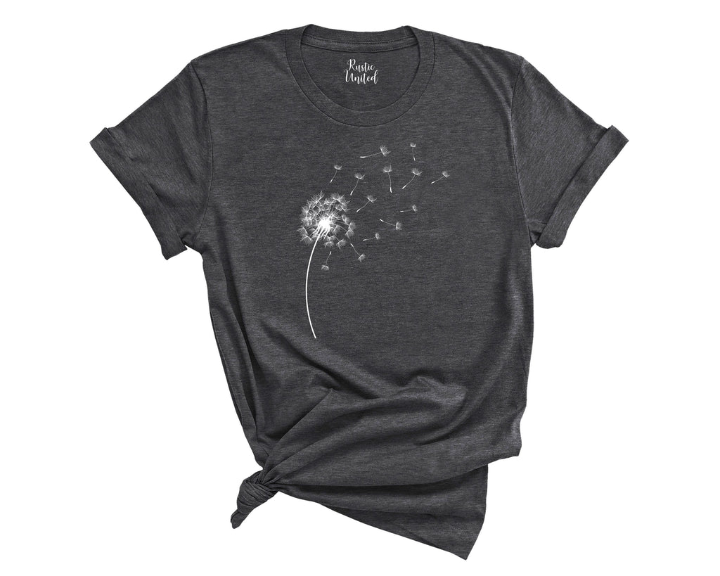 Windflower Tee, Dandelion Shirt,Blossoms Birthday Gift For Her,Inspirational Shirt, Meditation Gift, Yoga Shirt,Cute Trending Womens T-Shirt