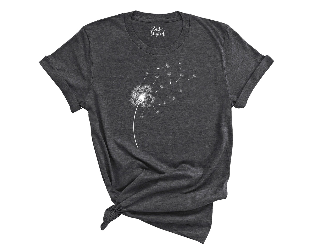 Windflower Tee, Dandelion Shirt,Blossoms Birthday Gift For Her,Inspirational Shirt, Meditation Gift, Yoga Shirt,Cute Trending Womens T-Shirt