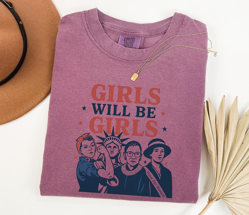 Feminist History Comfort Colors Shirt Women Empowerment Icons Graphic Tee
