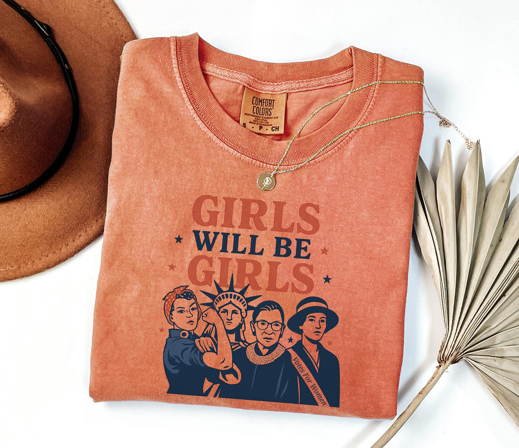 Feminist History Comfort Colors Shirt Women Empowerment Icons Graphic Tee