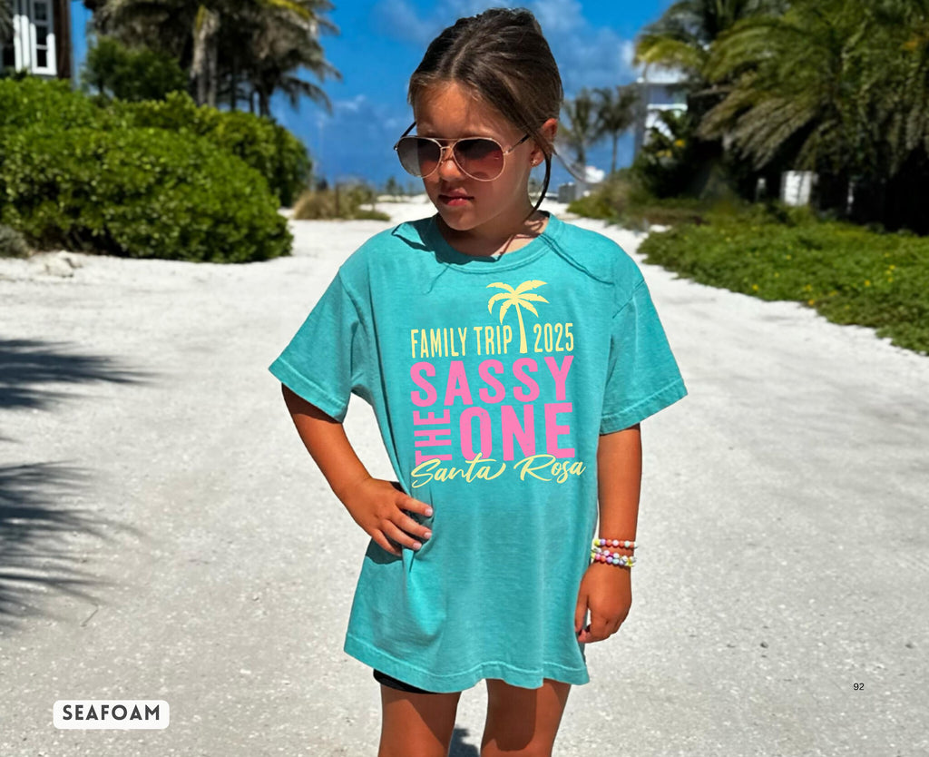 Custom Girls Trip Shirts | Matching Weekend Vacation Comfort Colors Tee | Personalized Vacay Mode Summer Beach T-shirt | Best Friend Cruise