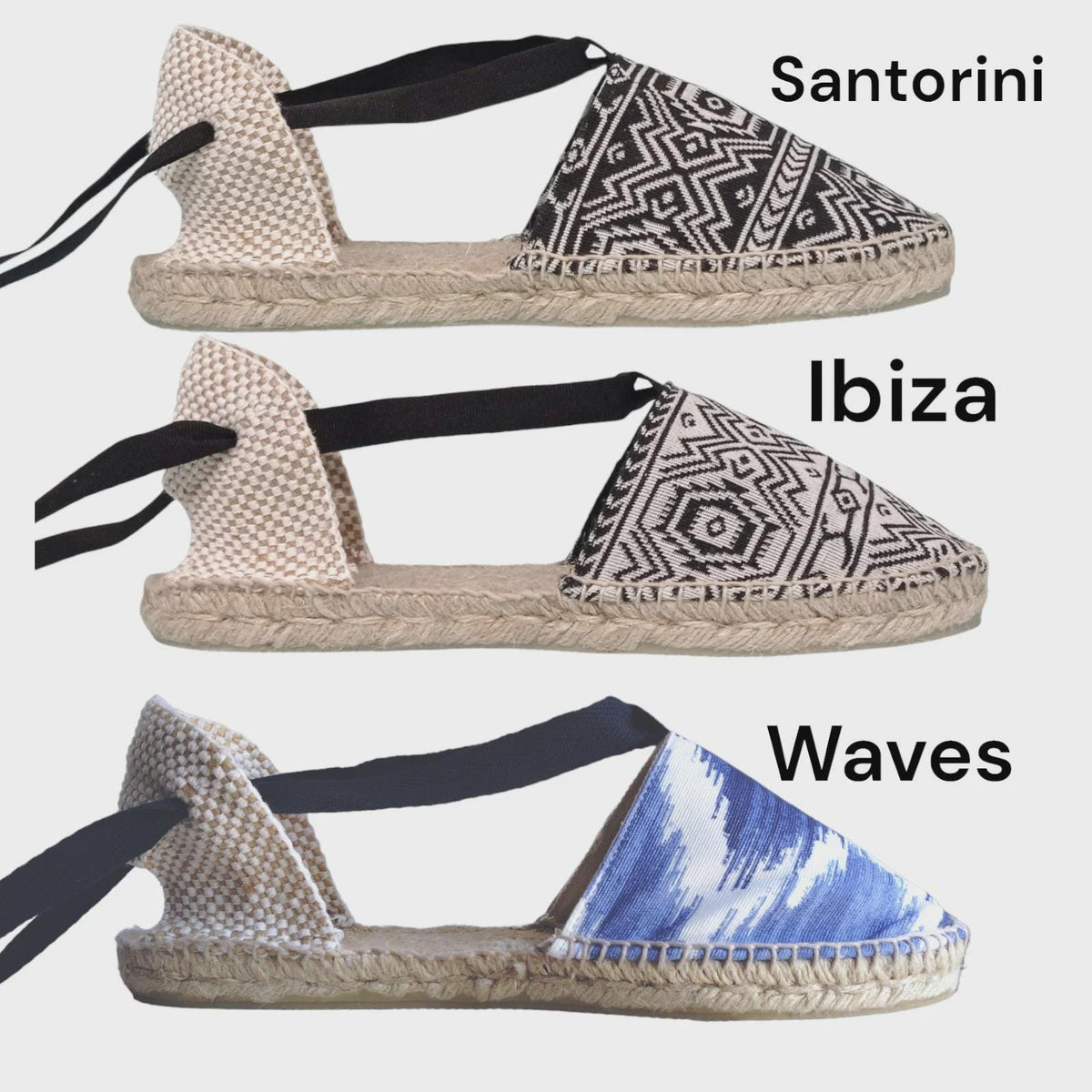 Women's flat Valencian espadrilles - Plus sizes available - Sustainable sandals