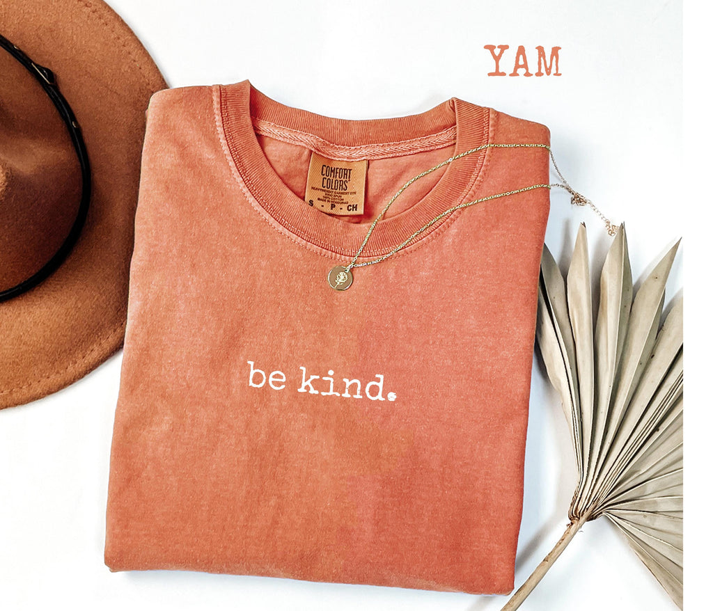 Comfort Colors® Be Kind T-Shirt, Minimalist Positive Graphic Tee, Kindness Matters Shirt for Women, Gift for Her, Soft Statement Tee
