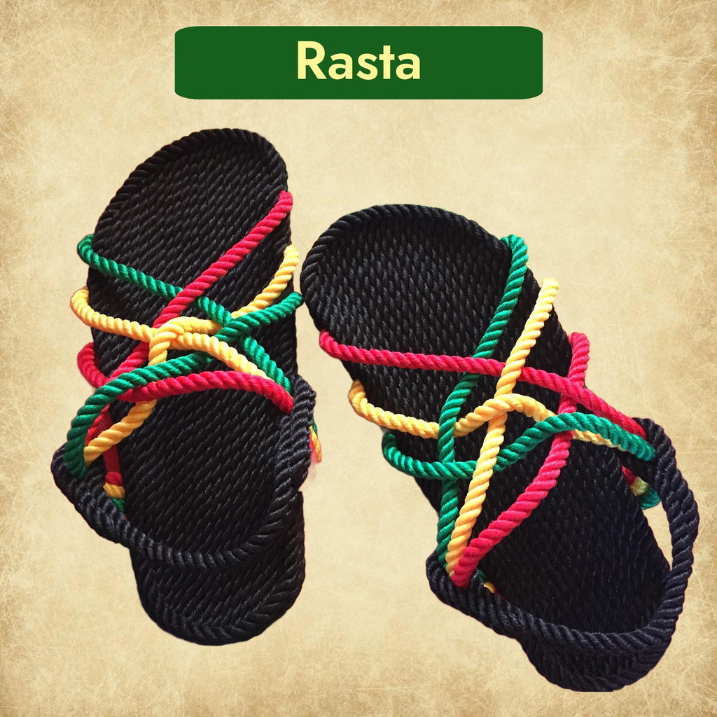 Handmade Rope Sandals – Lightweight, Durable & Comfortable – Barefoot Hippie Style for Women, Men and Kids