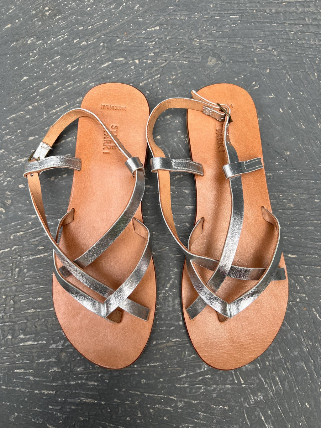 SD29/Sliver  Leather sandals, Natural color,Greek gladiator sandals,women sandals, women shoes