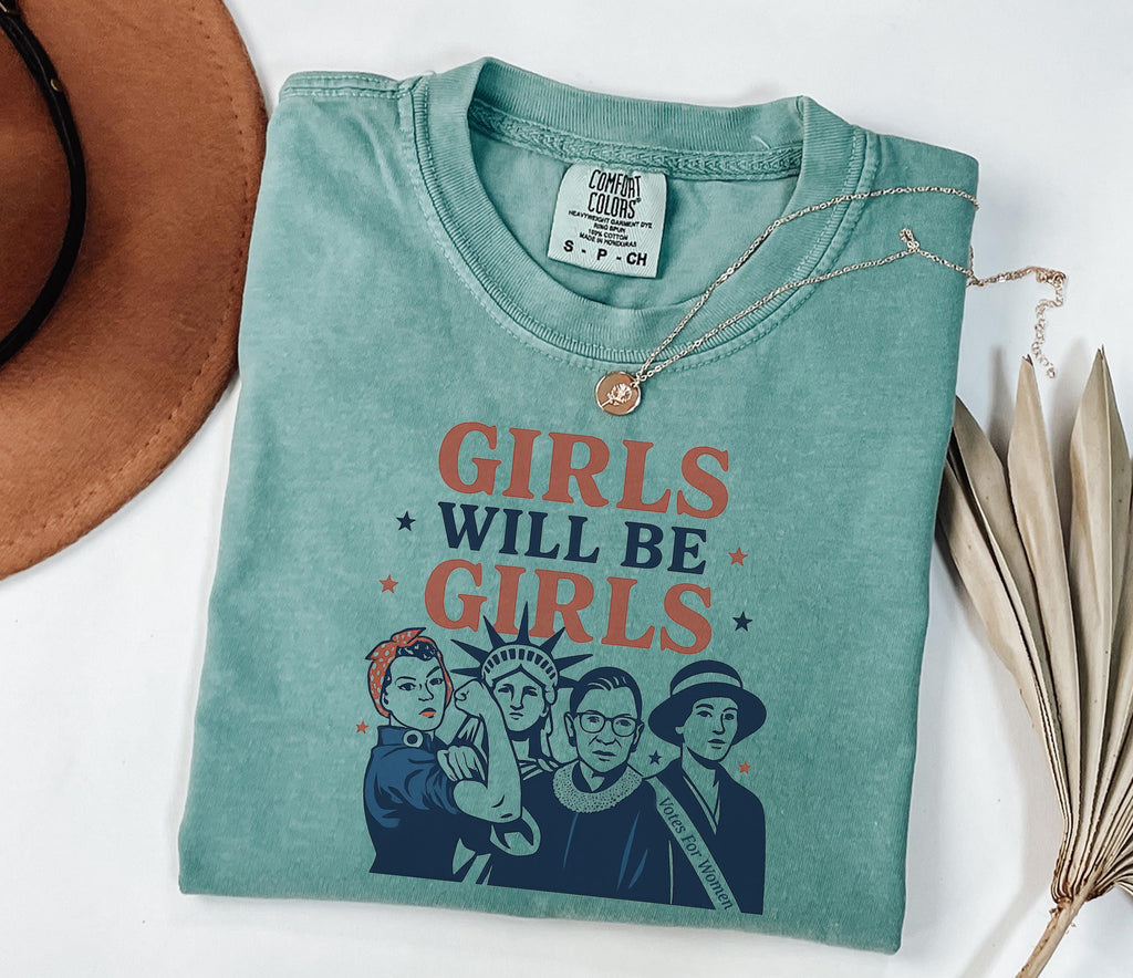 Feminist History Comfort Colors Shirt Women Empowerment Icons Graphic Tee
