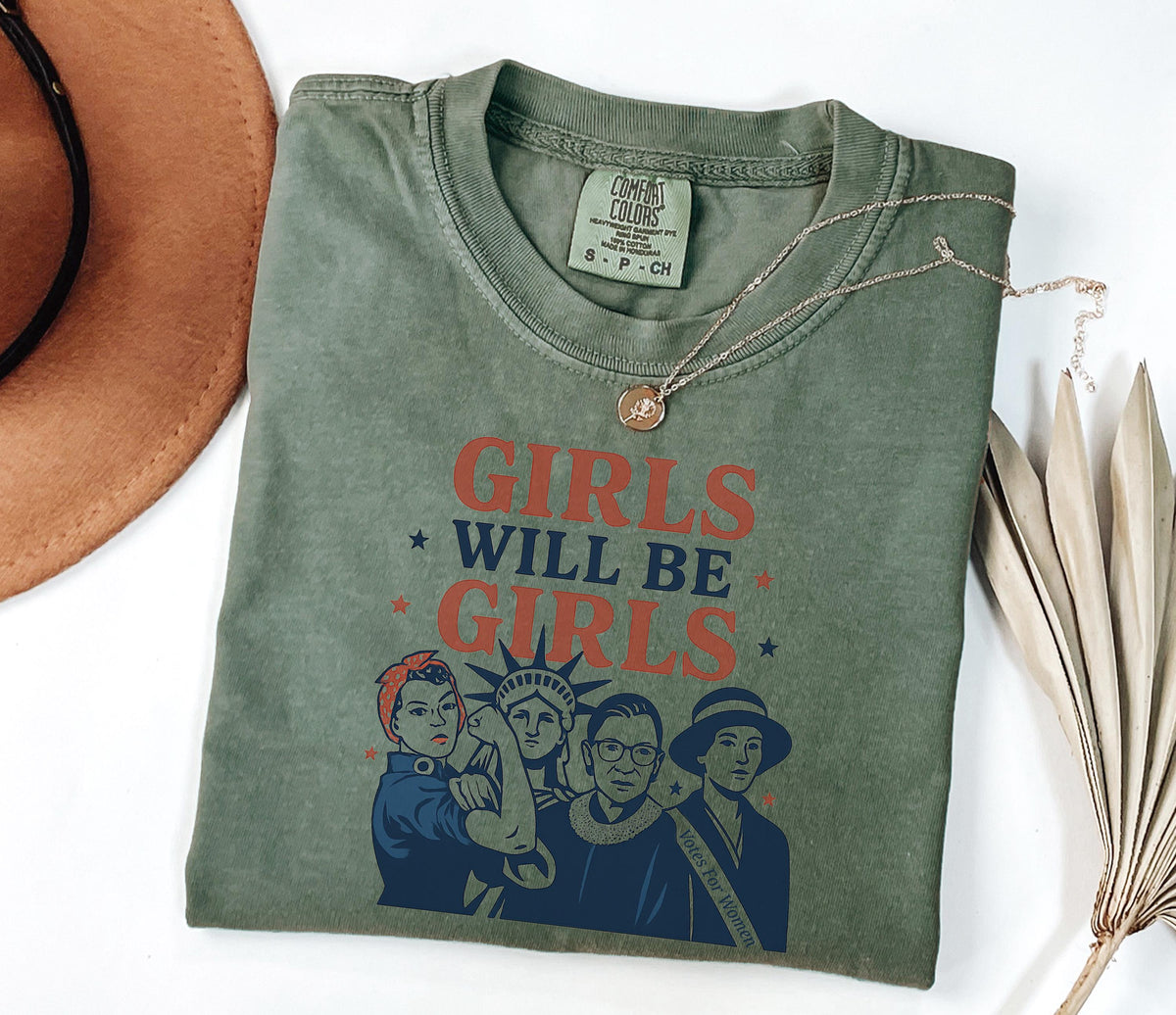 Feminist History Comfort Colors Shirt Women Empowerment Icons Graphic Tee